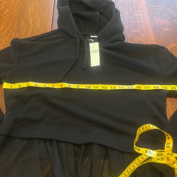Pilcro Tulle-Hem Hoodie NWT XS - Picture 8 of 8